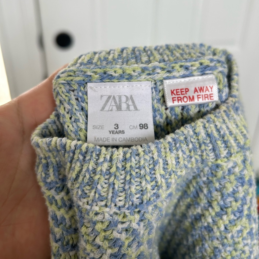Zara Knit Jumper Sweater Sz 3 years - Picture 8 of 8